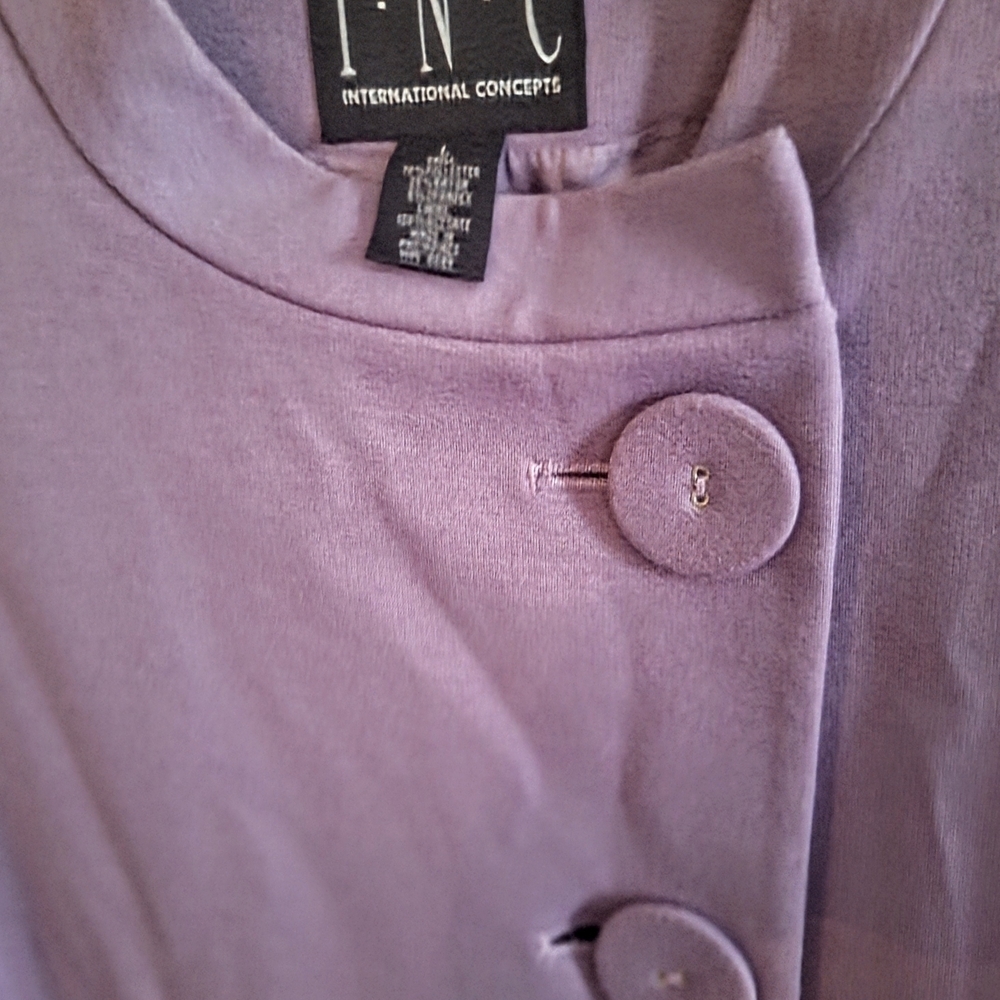 INC International Concepts Vintage Chic Lavender Women's Coat - Picture 3 of 6